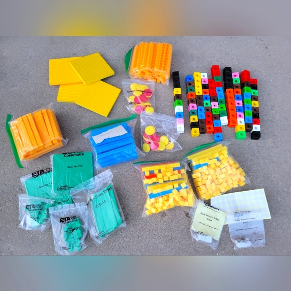 Math Manipulatives-Unifix Cubes, Tens Rods and More! - Picture 1 of 13